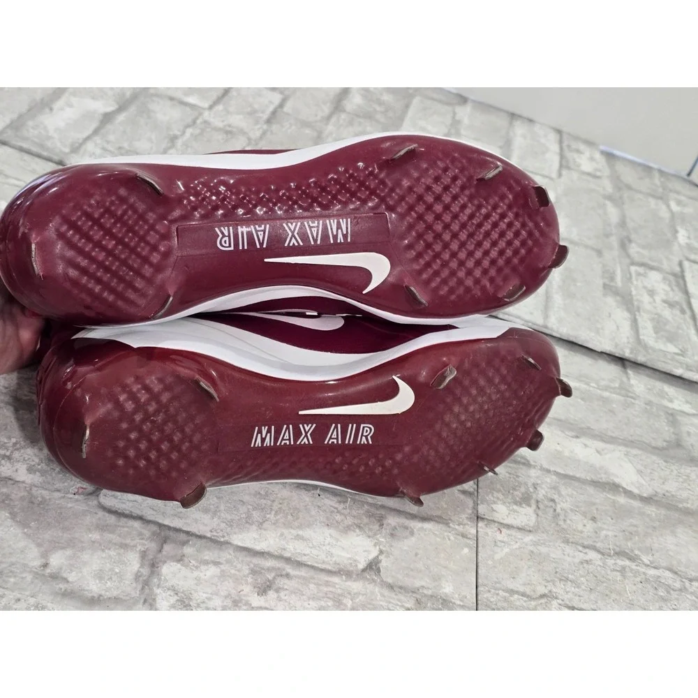 Nike Alpha Huarache Men's 13.5 Elite Metal Baseball Cleats Red 923428-612 Maroon